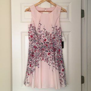 Pink floral dress